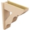 Ekena Millwork 8-in W x 24-in D x 28-in H Funston Slat Rough Cedar Woodgrain TimberThane Outlooker, Primed Tan OUTUR080X24X28FST24RCPR - alternate 6